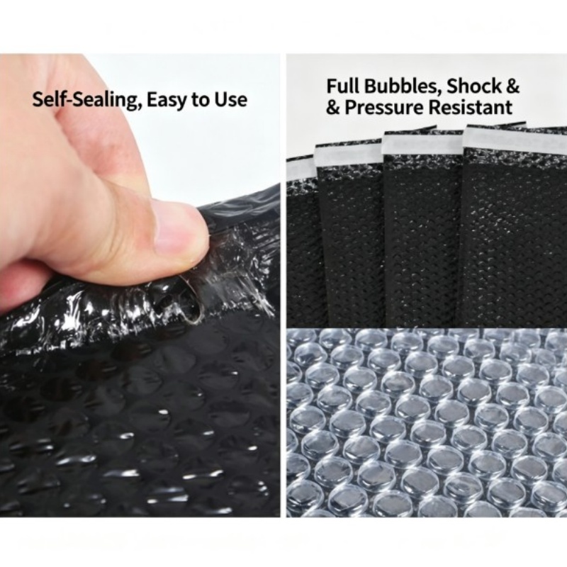 100pcs Black Self-Adhesive Bag - Food Storage Bag 评论和价格