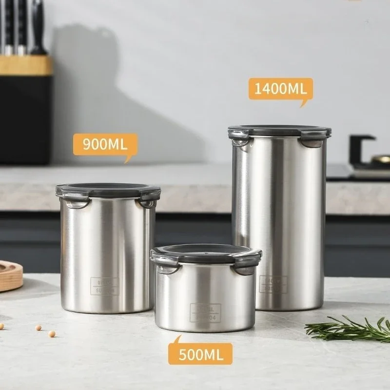 304 Stainless Airtight Contain - Food Storage With Dividers 评论和价格