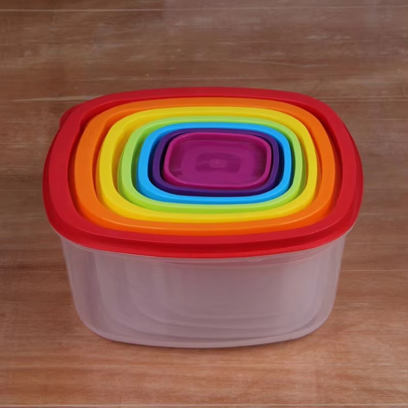 Rainbow 7pcs Food Container Pl - Food Storage Containers 评论和价格