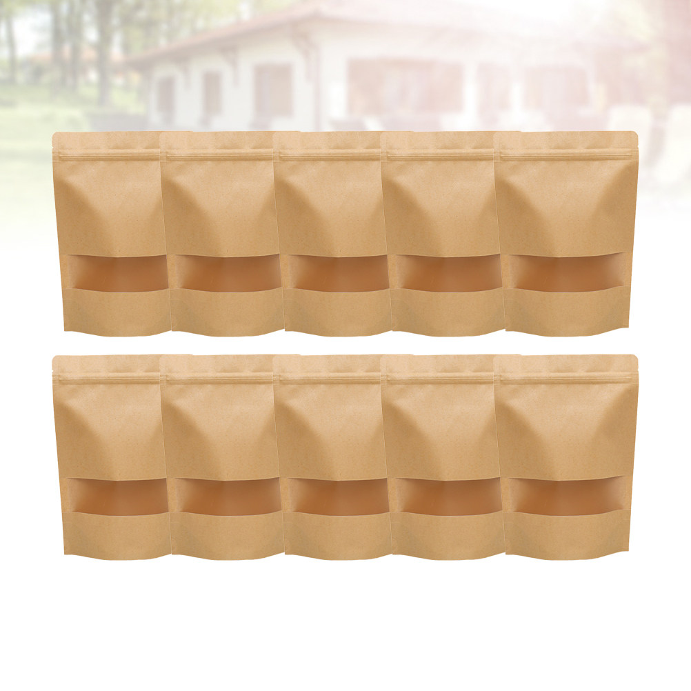 50Pcs Eco Friendly Kraft Paper - Food Storage Bag 评论和价格
