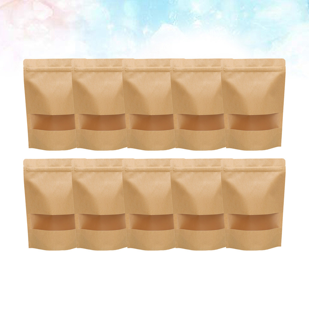 50Pcs Eco Friendly Kraft Paper - Food Storage Bag 评论和价格
