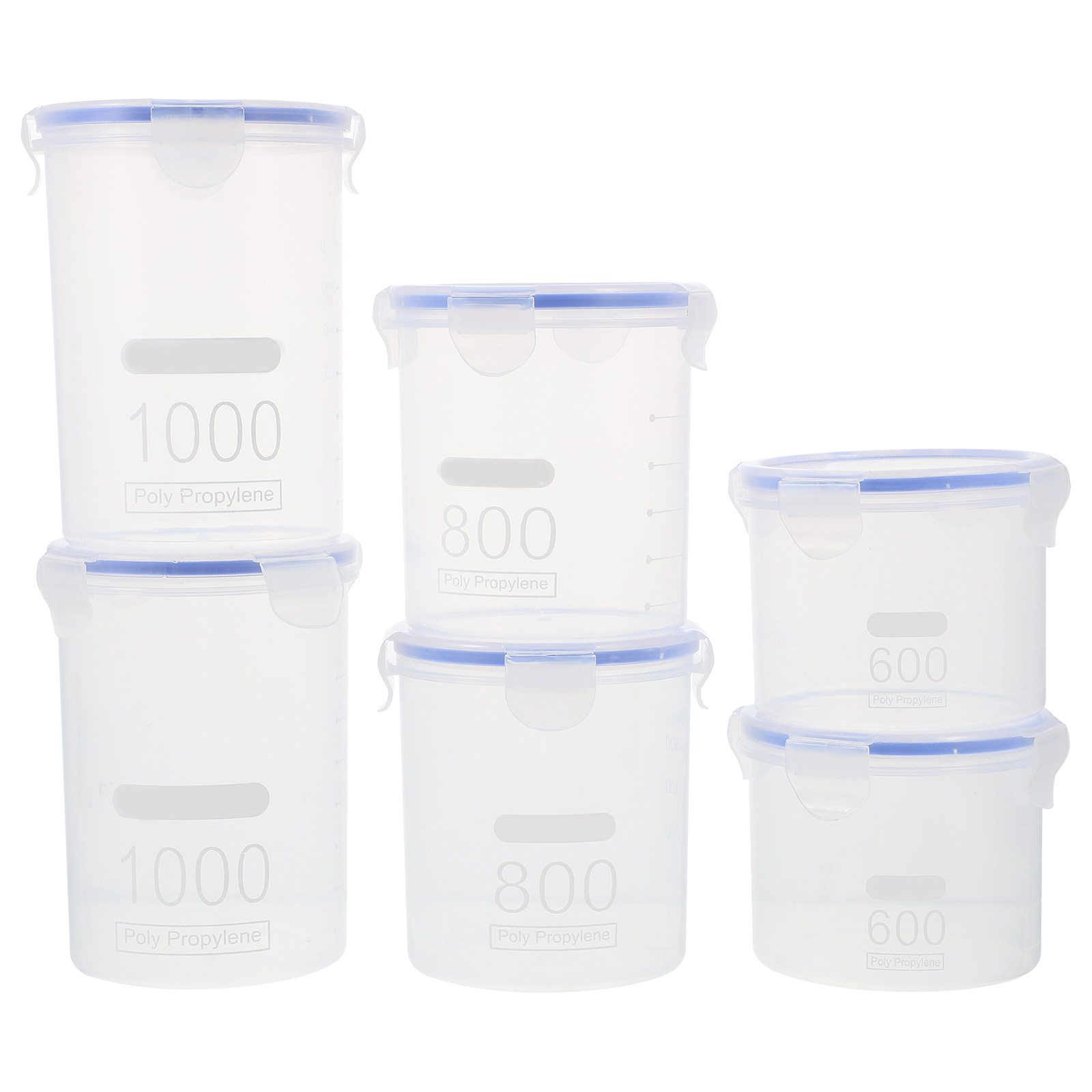 6Pcs Sealed Storage Jars Clear - Food Storage Containers 评论和价格