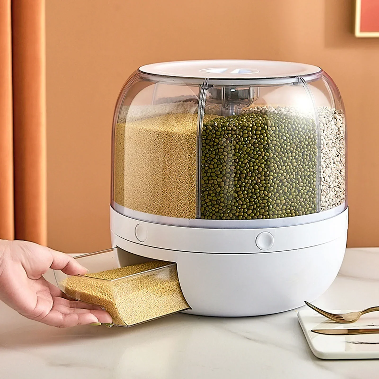 6-Compartment 360° Rotating Ai - Food Storage Meals 评论和价格