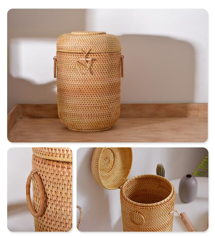 Handwoven Rattan Tea Storage B - Food Storage Oven Safe 评论和价格