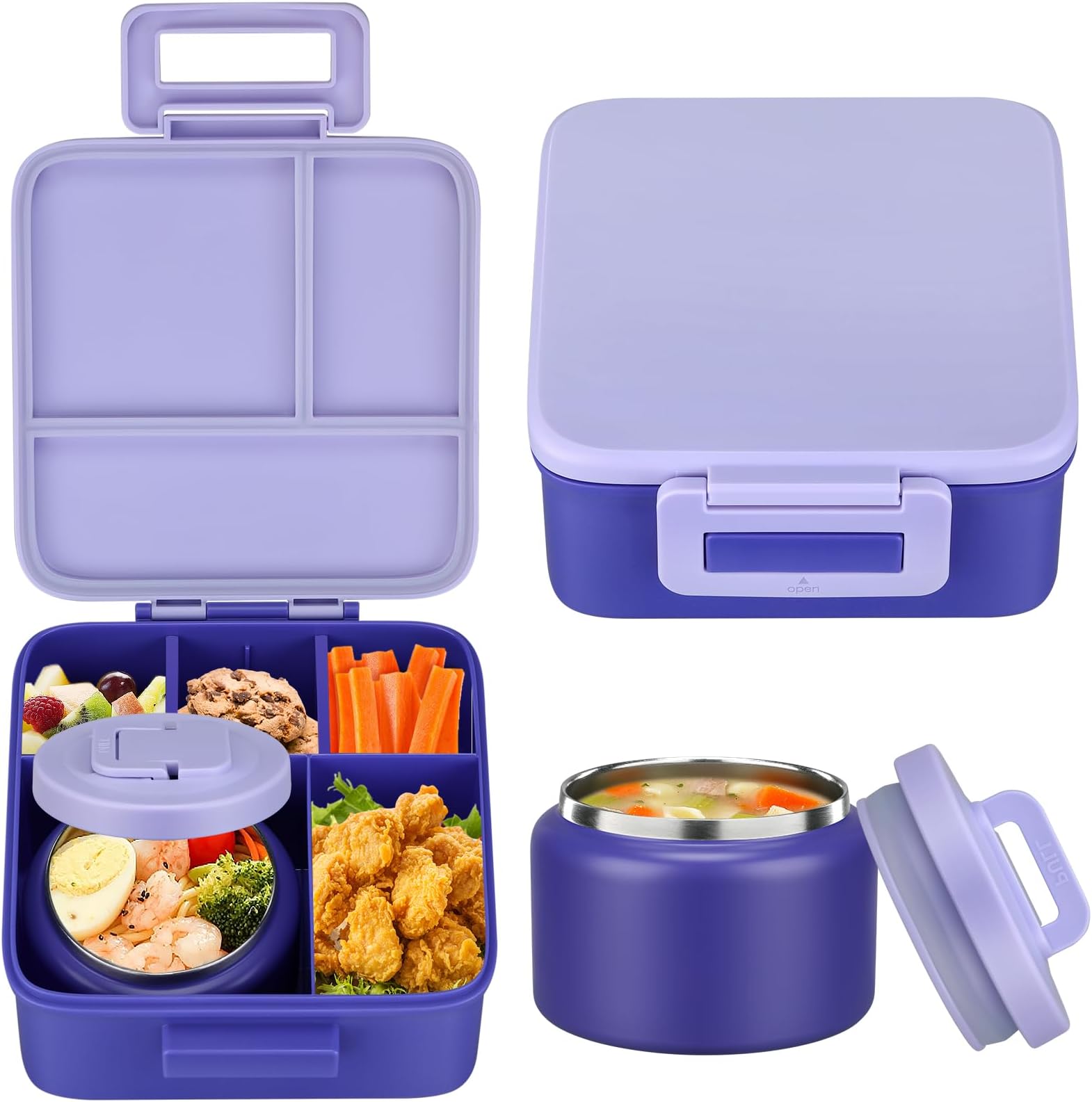 1 Set Bento Lunch Box for Kids - Food Storage Oven Safe 评论和价格