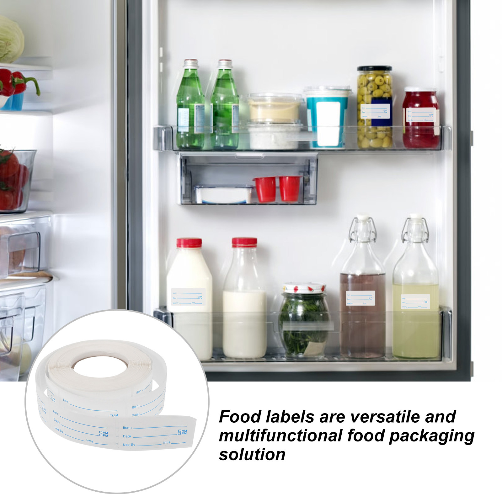 1 Roll Date Labels Stickers Fo - Food Storage Labels 评论和价格