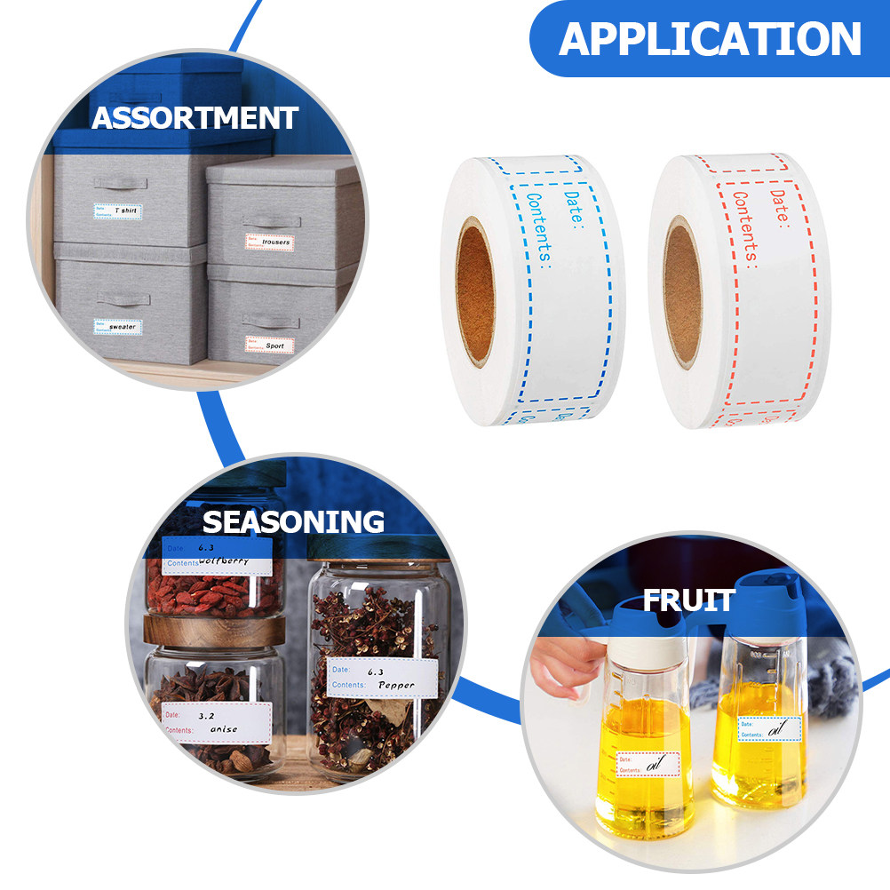 2 Rolls Rectangular Food Date  - Food Storage Labels 评论和价格