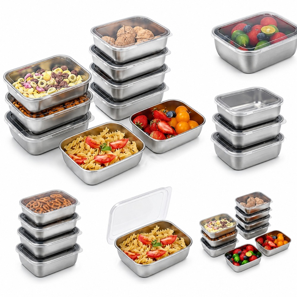 6PCS Stainless Steel Food Stor - Food Storage Meals 评论和价格