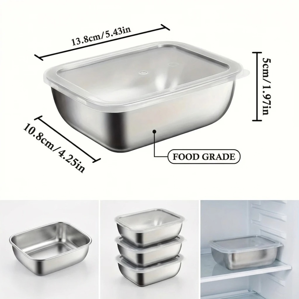 6PCS Stainless Steel Food Stor - Food Storage Meals 评论和价格