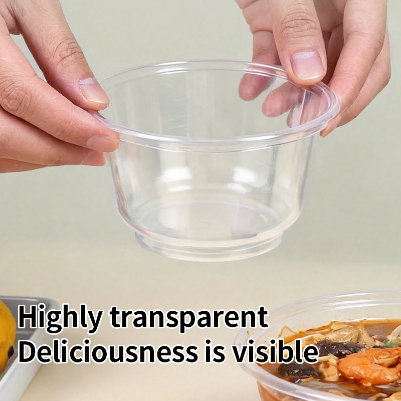Disposable Plastic Bowls Trans - Food Storage Meals 评论和价格
