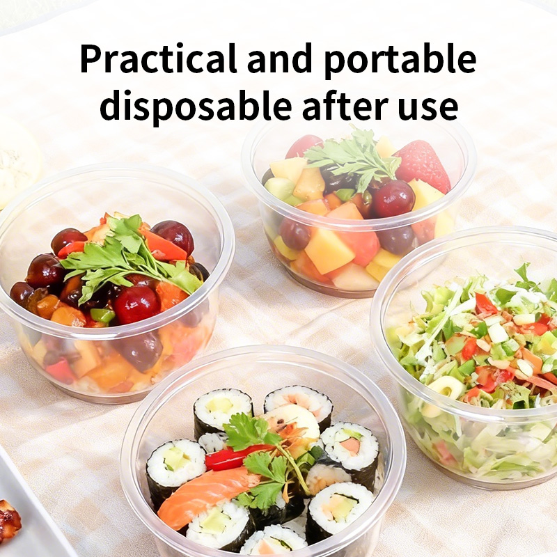 Disposable Plastic Bowls Trans - Food Storage Meals 评论和价格
