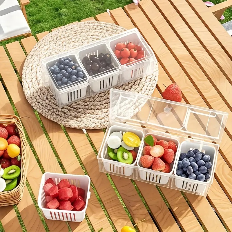 1pc Compartment Food Storage C - Food Storage With Dividers 评论和价格