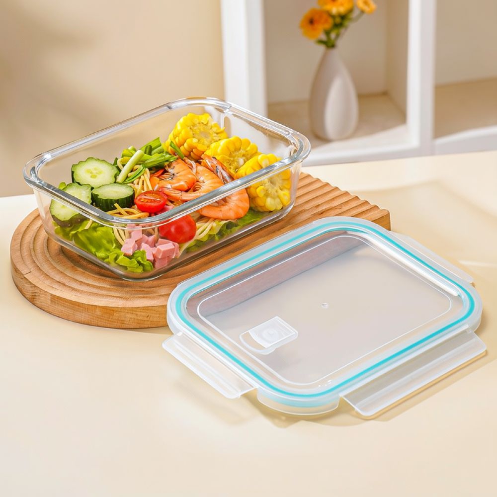 Microwave Safe Glass Bento Lun - Food Storage With Dividers 评论和价格