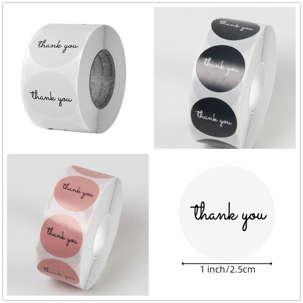 500 Thank You Stickers Roll 25 - Food Storage Labels 评论和价格