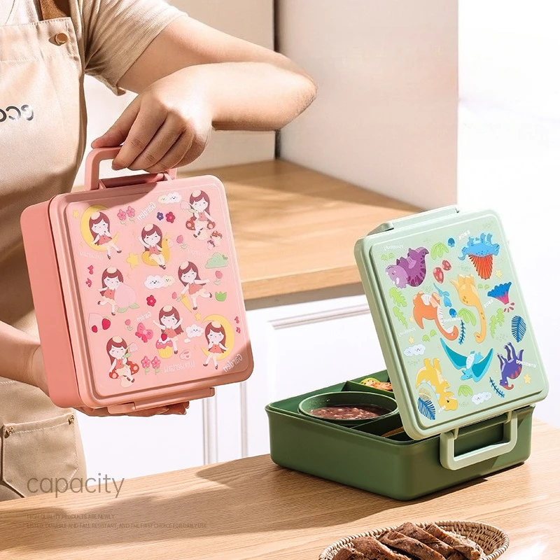 Lunch Box Cartoon Fruit Salad  - Food Storage Oven Safe 评论和价格