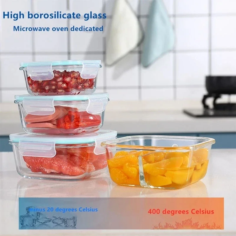 Glass Fresh-Keeping Box High B - Food Storage Oven Safe 评论和价格