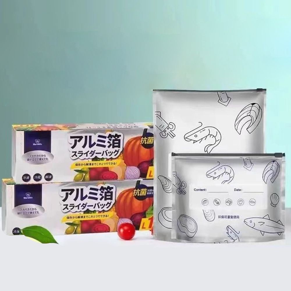10Pcs/Bag Large Capacity Alumi - Food Storage Bag 评论和价格