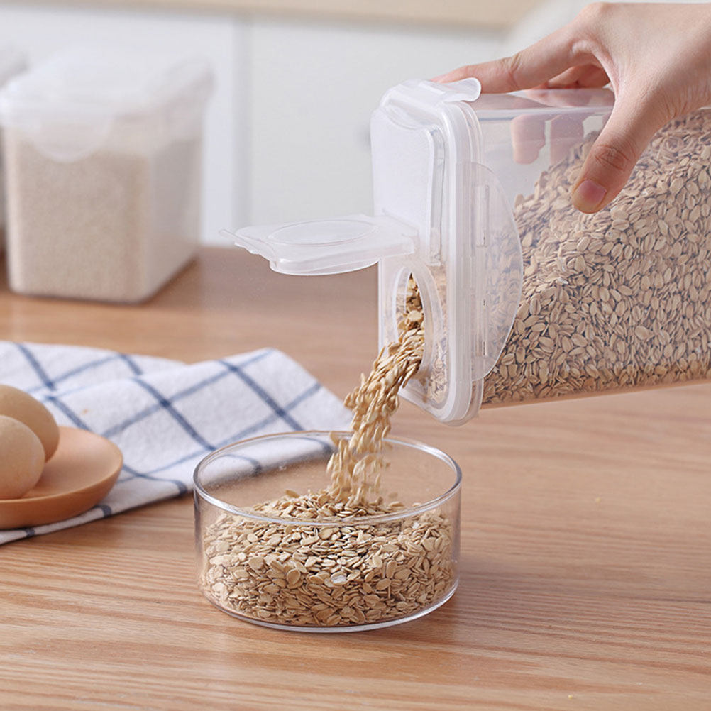 2Pcs Storage Jars Set Clear Pl - Food Storage Containers 评论和价格