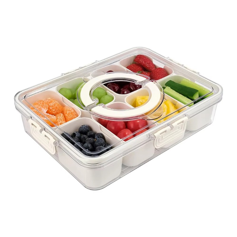 Kitchen Plastic PET 8 Compartm - Food Storage With Dividers 评论和价格