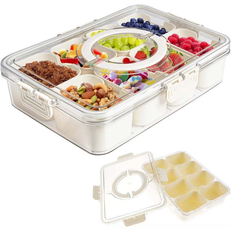 Kitchen Plastic PET 8 Compartm - Food Storage With Dividers 评论和价格